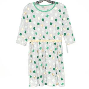 NWT Girls Dress St Patricks Day Clover XL 14/16 J2